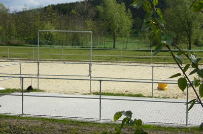 Reitplatz mit Zaunelemente